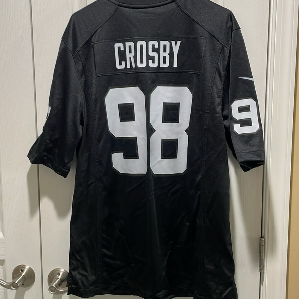 Maxi Crosby NFL Raiders Nike Jersey Womens Medium 🏈🖤🩶
